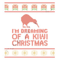 Kiwi Christmas - Womens Bevel V-Neck Tee Design