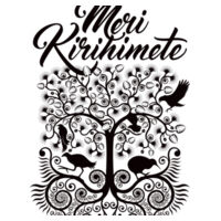 Meri Kirihimete - Womens La Brea V-Neck Tee Design