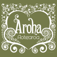 Aroha Aotearoa - Unisex Stencil Hoodie Design