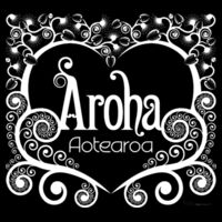 Aroha Aotearoa - Womens Curve Longsleeve Tee Design