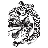 Taniwha Dragon - Kids Wee Tee Design