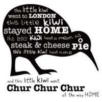 This little Kiwi - Womens Crop Tee Design