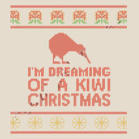 Kiwi Christmas - Womens Maple Organic Tee Design