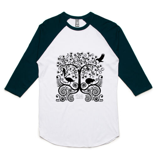 NZ Native Birds - Unisex Raglan Tee Thumbnail