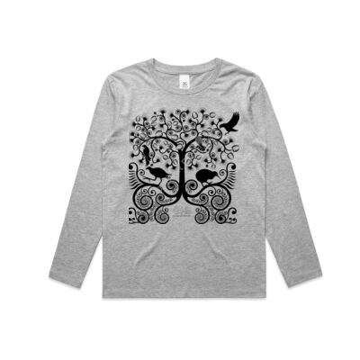 NZ Native Birds - Kids Longsleeve Tee Thumbnail