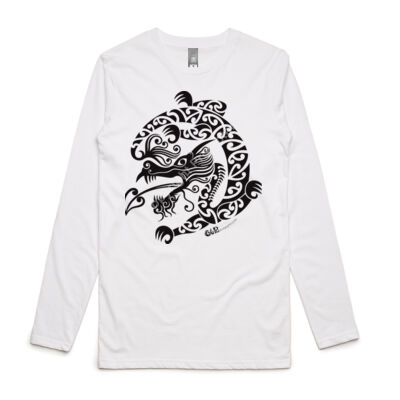Taniwha Dragon - Men's Ink Longsleeve Tee Thumbnail