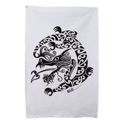 Taniwha Dragon - 100% Cotton Tea towel Thumbnail