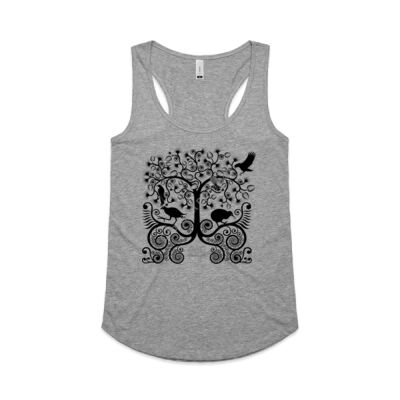 Womens Yes Racerback Singlet Thumbnail