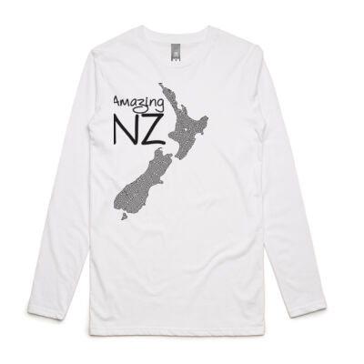 Amazing NZ - Mens Ink Longsleeve Tee Thumbnail