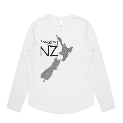 Amazing NZ - Womens Curve Longsleeve Tee Thumbnail
