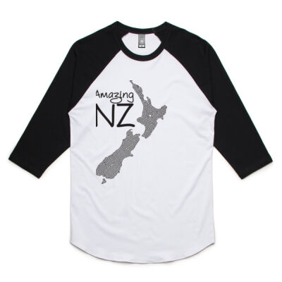 Amazing NZ - Unisex Raglan Tee Thumbnail