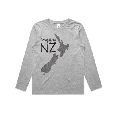 Amazing NZ - Kids Longsleeve Tee Thumbnail
