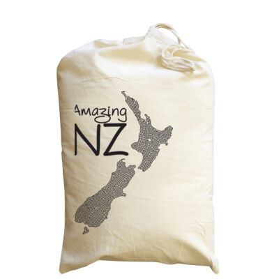 Amazing NZ - Calico Santa Sack Thumbnail