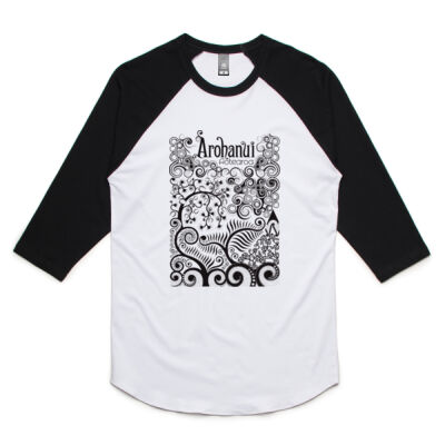 Arohanui Aotearoa - Unisex Raglan Tee Thumbnail
