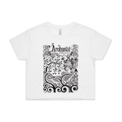 Arohanui Aotearoa - Womens Crop Tee Thumbnail