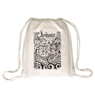 Arohanui Aotearoa - Drawstring Backpack Thumbnail
