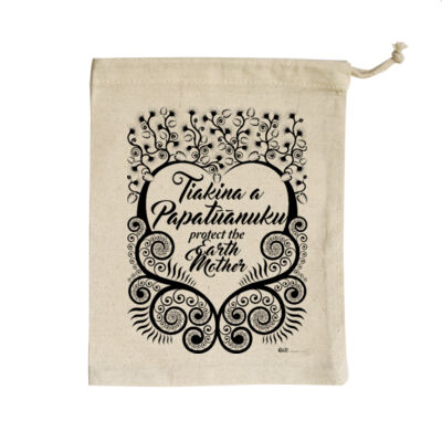 Papatūānuku - Small Calico Bag Thumbnail