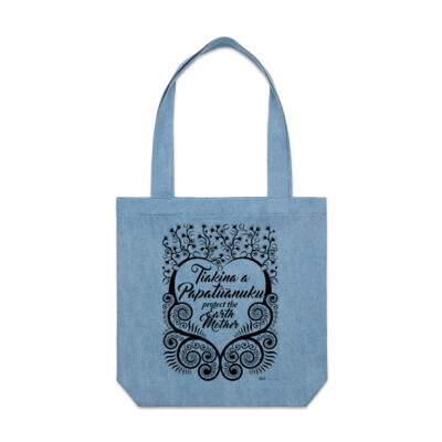 Papatūānuku - Denim Carrie Tote Thumbnail