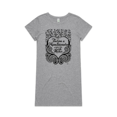 Papatūānuku - Womens Mika Organic Short Sleeved Dress Thumbnail