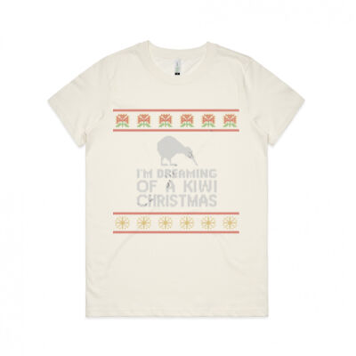 Kiwi Christmas - Womens Maple Organic Tee Thumbnail