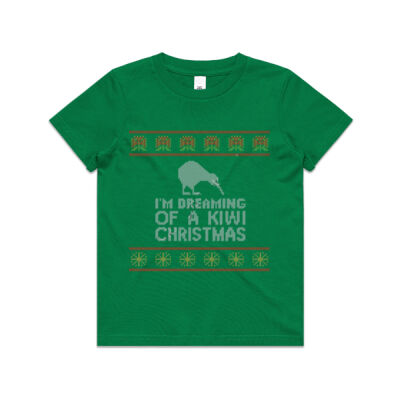 Kiwi Christmas - Kids Youth T shirt Thumbnail