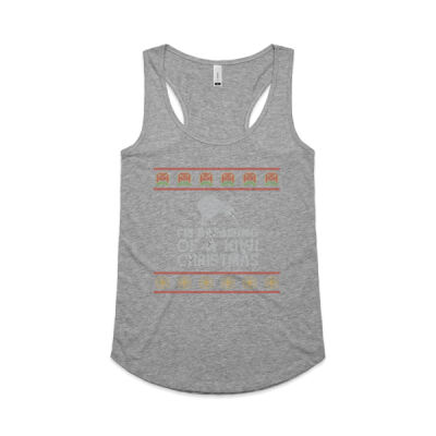 Kiwi Christmas - Womens Yes Racerback Singlet Thumbnail
