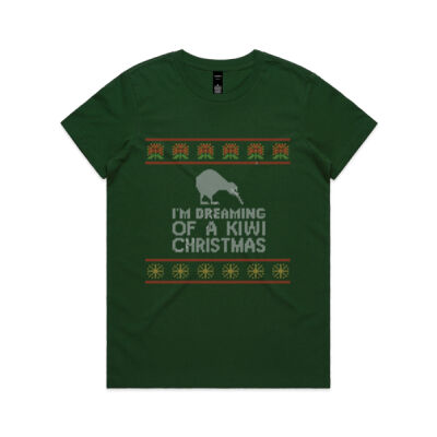 Kiwi Christmas - Womens Maple Tee Thumbnail