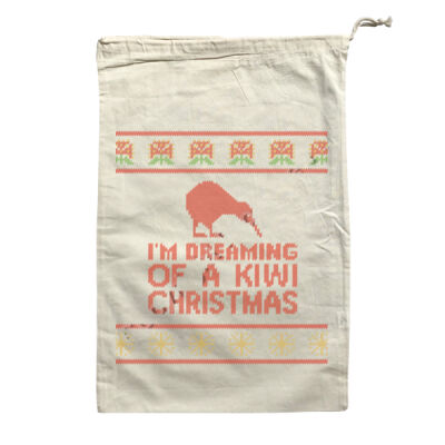 Kiwi Christmas - Large Calico Bag Thumbnail