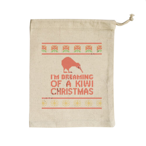 Kiwi Christmas - Small Calico Bag Thumbnail