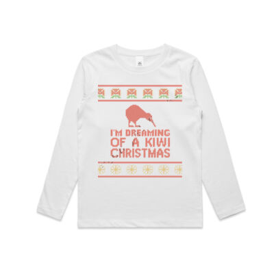 Kiwi Christmas - Kids Longsleeve Tee Thumbnail