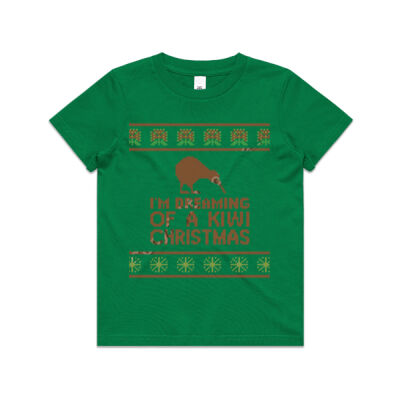 Kiwi Christmas - Kids Youth T shirt Thumbnail