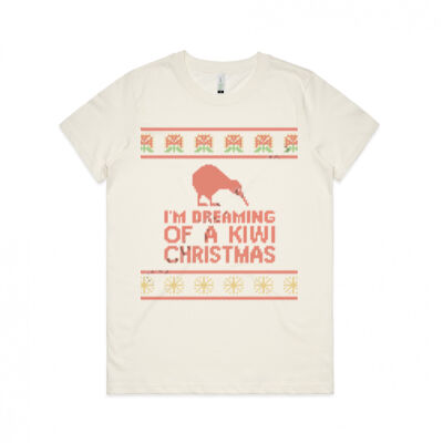 Kiwi Christmas - Womens Maple Organic Tee Thumbnail
