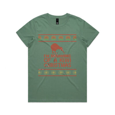 Kiwi Christmas - Womens Maple Tee Thumbnail