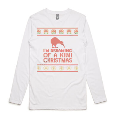 Kiwi Christmas - Mens Ink Longsleeve Tee Thumbnail