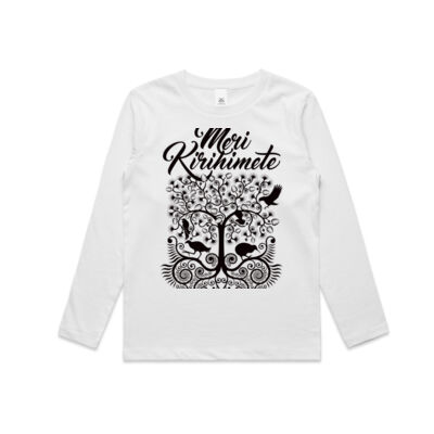 Meri Kirihimete - Kids Longsleeve Tee Thumbnail