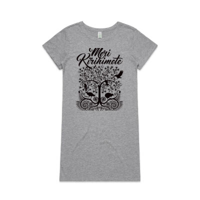 Meri Kirihimete - Womens Mika Organic Short Sleeved Dress Thumbnail