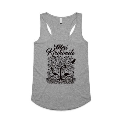 Meri Kirihimete - Womens Yes Racerback Singlet Thumbnail