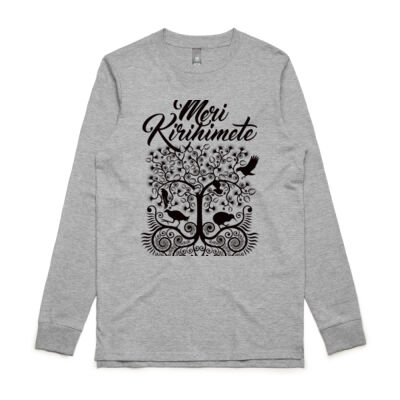 Meri Kirihimete - Mens Base Longsleeve Tee Thumbnail