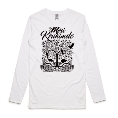 Meri Kirihimete - Mens Ink Longsleeve Tee Thumbnail