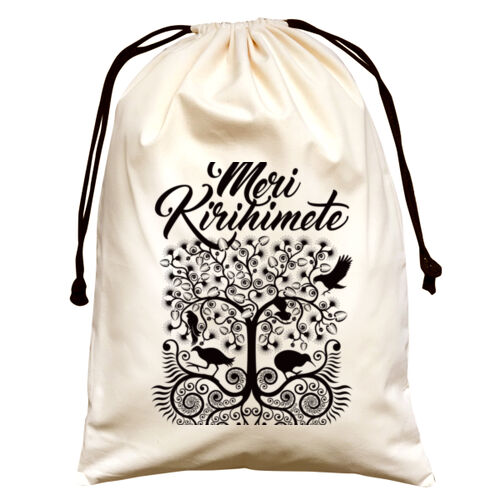 Meri Kirihimete - Large Canvas Santa Sack Thumbnail