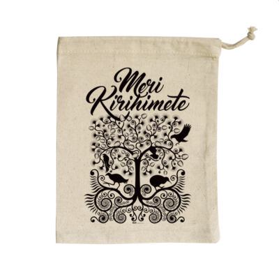 Meri Kirihimete - Small Calico Bag Thumbnail