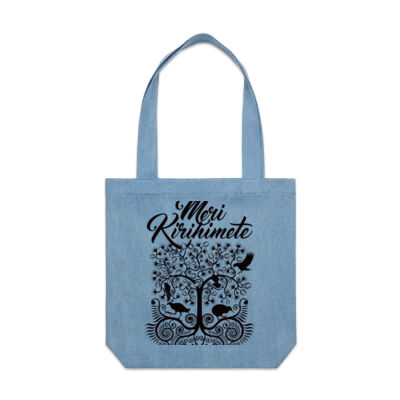 Meri Kirihimete - Denim Carrie Tote Thumbnail