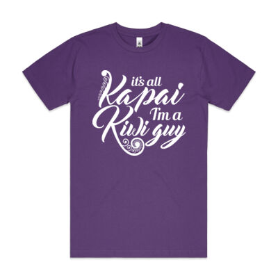 Ka pai Kiwi guy - Mens Block T shirt Thumbnail
