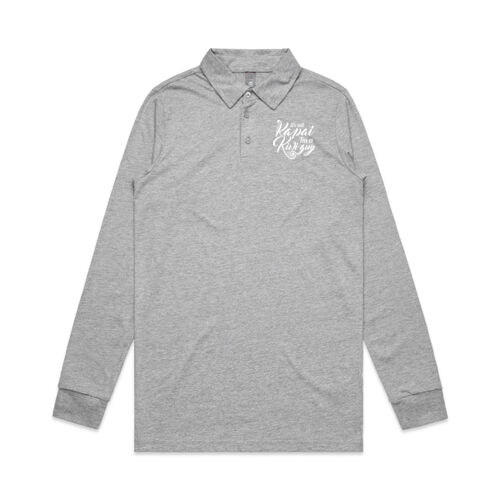 Ka pai Kiwi guy - Mens Chad Longsleeve Polo Thumbnail