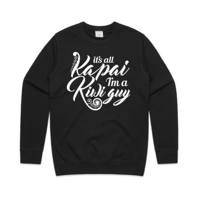 Ka pai Kiwi guy - Mens Premium Crew Thumbnail