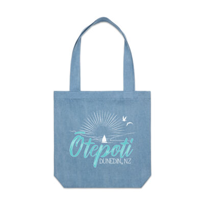 Otepoti (Dunedin NZ)  - Denim Carrie Tote Thumbnail
