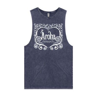 Aroha Aotearoa - Unisex Stone Wash Barnard Tank Thumbnail