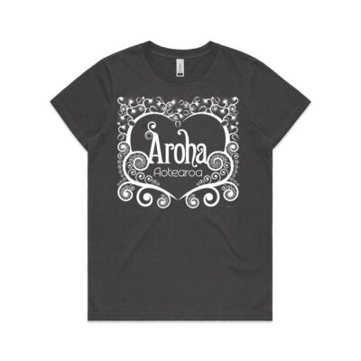 Aroha Aotearoa - Womens Faded Tee Thumbnail