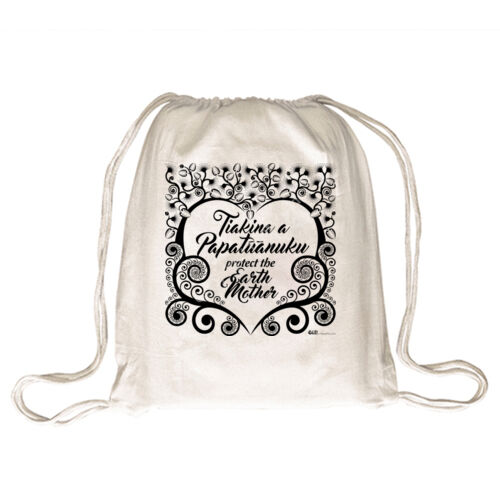 Papatuanuku - Drawstring Backpack Thumbnail